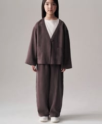 MODAL CEKET KİMONO TAKIM UNİSEX Taupe Ton