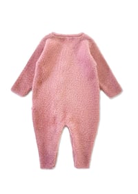 Pembe Ayıcıklı Bebek Pamuk Welsoft Tulum