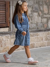 Smart Walker Mary Jane Havalı Pembe Barefoot Kız Babet Ayakkabı