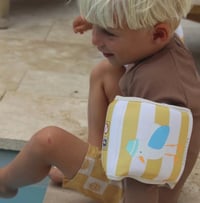 Sunnylife Çocuk Kolluk Mustard Stripe  3-6 yaş