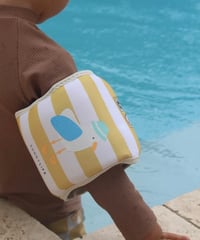 Sunnylife Çocuk Kolluk Mustard Stripe  3-6 yaş
