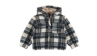 Unisex Ekose Angora  Ceket 
