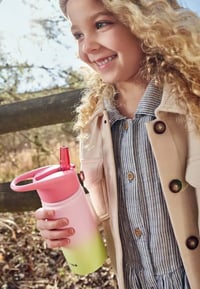 Wander Pipetli Paslanmaz Çelik Suluk Pembe