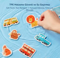 Yeniden Kullanılabilir Jel Sticker Seti - Hareketli Trafik