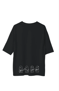 Erkek Baskılı T-Shirt Kısa Kol Bisiklet Yaka Regular Fit Rahat Kalıp Günlük Tişört - Siyah