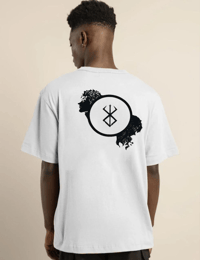 Erkek Baskılı T-Shirt Kısa Kol Bisiklet Yaka Regular Fit Rahat Kalıp Günlük Tişört - Beyaz