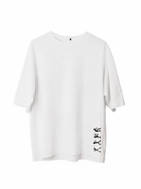Erkek Baskılı T-Shirt Kısa Kol Bisiklet Yaka Regular Fit Rahat Kalıp Günlük Tişört - Beyaz