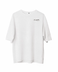 Erkek Kısa Kol Tişört Bisiklet Yaka ATATÜRK Baskılı T-Shirt -  Beyaz