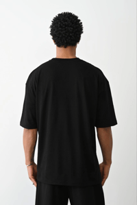 Erkek Tişört Düz Basic Penye Yazlık Bisiklet Yaka Kısa Kol T-Shirt - Siyah