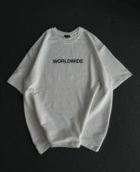 Kadın Baskılı T-Shirt Kısa Kol Bisiklet Yaka Oversize Rahat Kalıp Günlük Tişört   - Beyaz