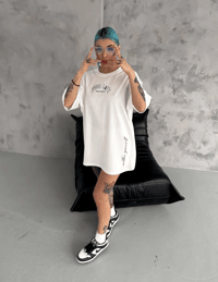 Kadın Kısa Kol Tişört Bisiklet Yaka Filistin Poşülü Baskılı T-Shirt - Beyaz