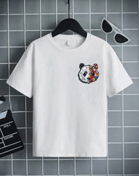 Unisex Çocuk Baskılı T-Shirt - Beyaz