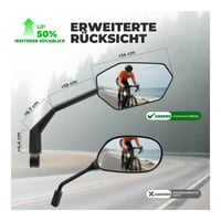 Rockbros 360° Ayarlanabilir Gidon Sonu Bisiklet Aynası (20-23mm)