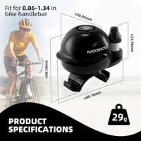 Rockbros 80dB Alüminyum Alaşım Minimalist Bisiklet Zili