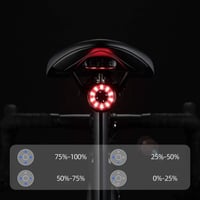 Rockbros Akıllı Fren Sensörlü Şarjlı Bisiklet Arka Stop Lambası (IPX6)