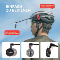 Rockbros Kask İçin Bisiklet Dikiz Aynası – 360° Ayarlanabilir