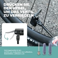 Rockbros Manometreli Yüksek Basınçlı Ayaklı Bisiklet Pompası (150 PSI)