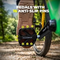 Rockbros Reflektörlü Hafif Naylon Bisiklet Pedalı (Geniş Platform)