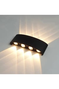 15 W İki Yönlü Led Duvar Aplik - Gün Işığı (3000K)  - Siyah - IP44 - CT-8013G