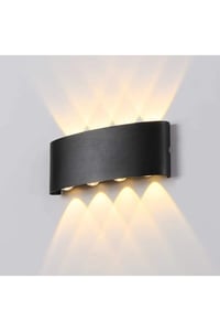 15 W İki Yönlü Led Duvar Aplik - Gün Işığı (3000K)  - Siyah - IP44 - CT-8013G