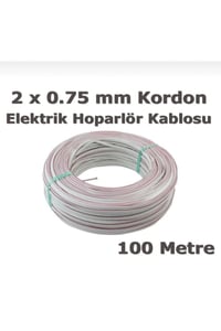 2x0.75 Mm Kordon Kablo Cca 100 Mt