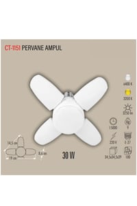 30W PERVANE AMPUL ( BEYAZ)