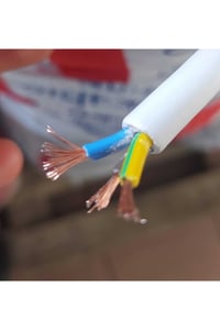 3x2.5 Ttr 50 Metre Çok Telli Beyaz Renk Izolasyonlu Topraklı Üçlü Grup Priz Seyyar Uzatma Kablosu