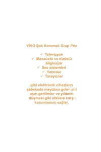 Altılı Akım Korumalı Grup Priz, Şok Korumalı