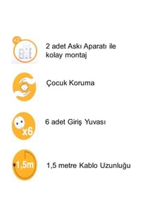 Altılı Akım Korumalı Grup Priz, Şok Korumalı