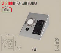Cata Ct-5109 2W Tezgah Altı Priz Günışığı
