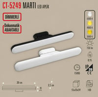 Cata Ct-5249 Martı Şarjlı Ledli Aplik - 3 Renk