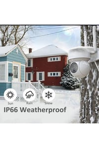 CT-4051 Akıllı Dış Mekan 360° WiFi Güvenlik Kamerası 3MP Full HD Gece Görüşlü Ses ve Hareket Al