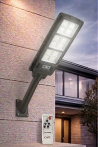 CT 4642 Solar Güneş Enerjili 300W Sensörlü Sokak Armatür 6400K Beyaz Işık