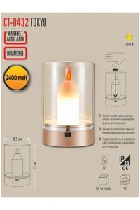 Ct-8432 Tokyo Şarjlı Masa Lambası