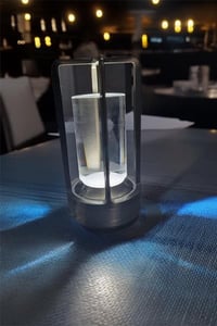 Ct-8439 Vegas Masa Lambası 3 Renk Işık Fonksiyonlu Usb Şarjlı Silver Kasa
