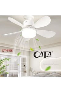 Karayel Fan LED 82W Kumandalı Işıklı 4 Kanatlı Vantilatör Tavana Monteli CT-1155