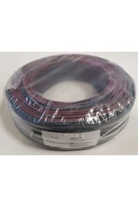 Kırmızı Siyah Zayıf Akım Hoparlör Kablosu 2x0.75 mm 25 Metre CCA