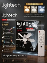 Lightech 110W Yıldız Fanlı Led Ampul - 6 Kanatlı