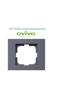 Ovivo Füme Tekli Çerçeve 240 ADET (KOLİ BAZINDA)