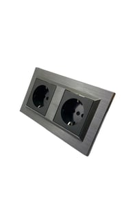 Quantum Manyetik Gri Set(Topraklı Priz+Topraklı Priz)