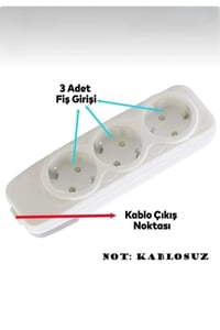 URAS Üçlü Grup Priz Topraklı Klemensli