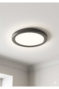 VİP AYDINLATMA / 20 WATT YUVARLAK PLASTİK SİYAH KASA SPOT 6500K