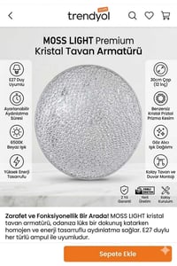 VİP AYDINLATMA / 36W UFO KRİSTAL AMPUL