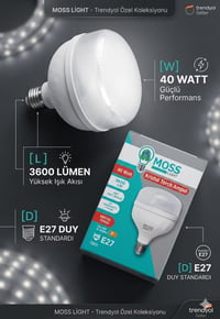 VİP AYDINLATMA / 40 WATT KRİSTAL TORCH AMPÜL