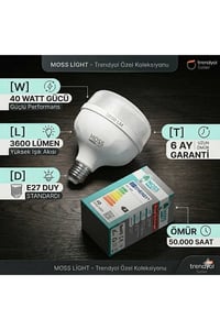 VİP AYDINLATMA / 40 WATT KRİSTAL TORCH AMPÜL 5 ADET