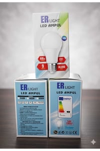 VİP AYDINLATMA / 9W ER AMPUL 3'LÜ SET