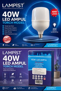 Vip Aydınlatma / Lampist 40w Torch Led Ampul