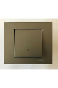 VİP AYDINLATMA / OVİVO GRANO Antrasit Light Anahtarı+ÇERÇEVE