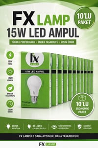 VİPAY/ Fx Lamp 15W E27 Led Ampul - 10'lu Paket