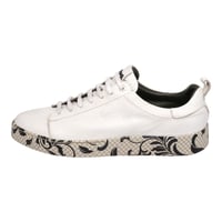 Giovane Gentile Desenli Tabanlı Bağcıklı Sneaker Beyaz